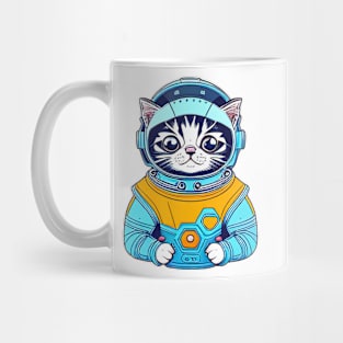 Astronaut cat outer space Mug